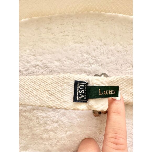 Women’s Ralph Lauren white belt 37 1/2 inches size L - Picture 2 of 3